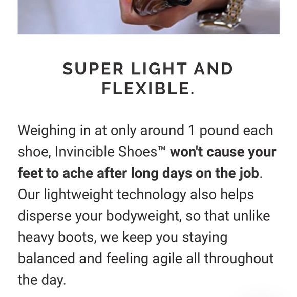 NEW - The Invincible Shoe - Athletic Work Shoe - Size 8 - Picture 4 of 12